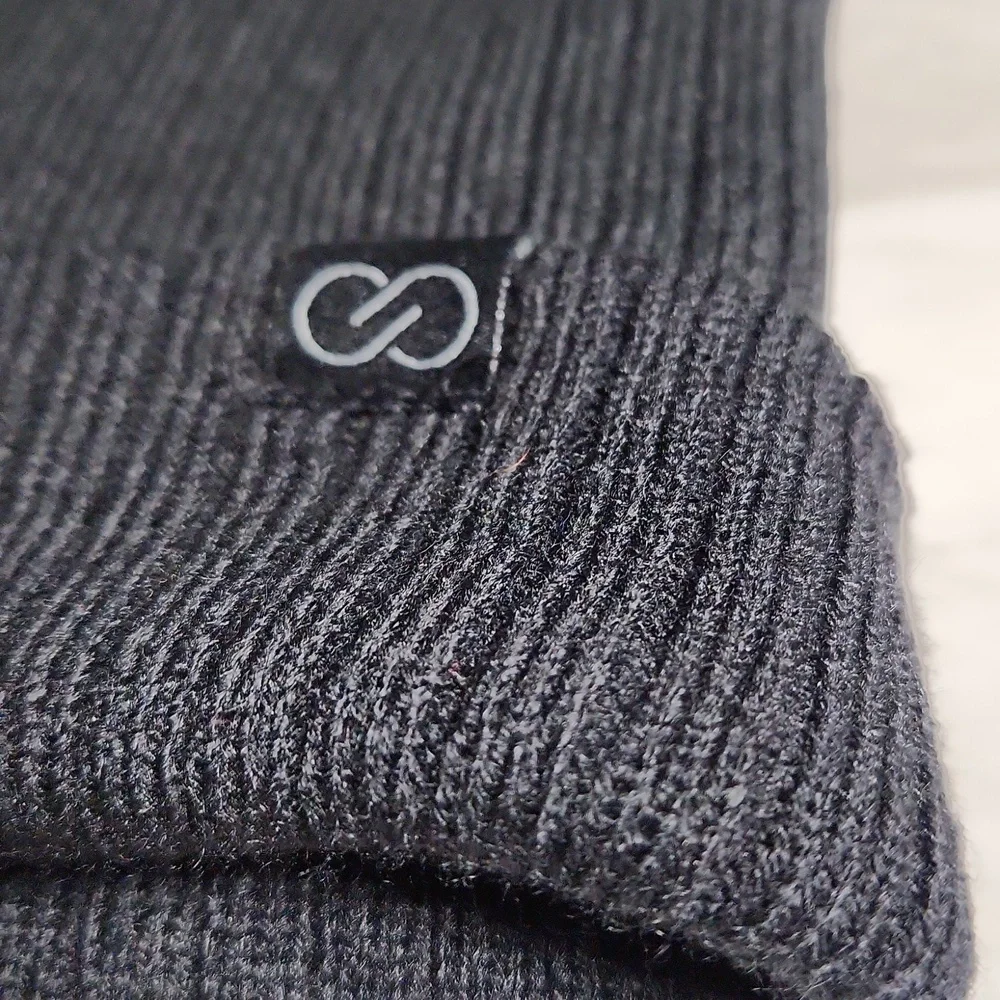 Calia ribbed beanie pure black NWT - Picture 2 of 7